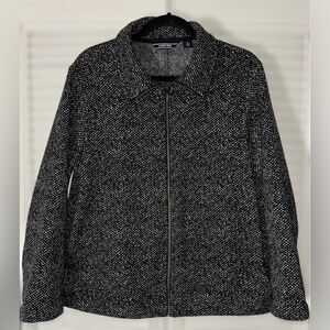 Lands End‎ Women’s Zip Polyester Knit Jacket Size L